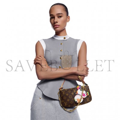 LOUIS VUITTON MURAKAMI LV X TM POCHETTE ACCESSOIRES (22*13*4cm) 